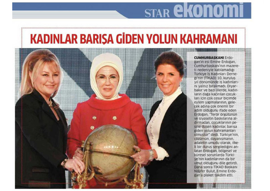 Kadınlar barışa giden yolun kahramanı