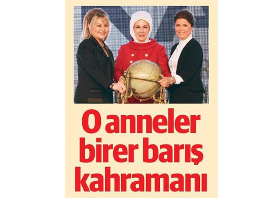 O anneler birer barış kahramanı