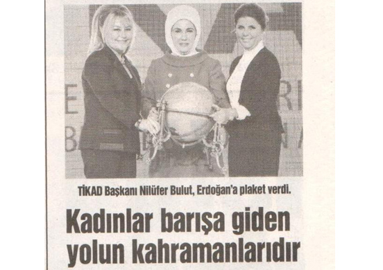Kadınlar barışa giden yolun kahramanlarıdır