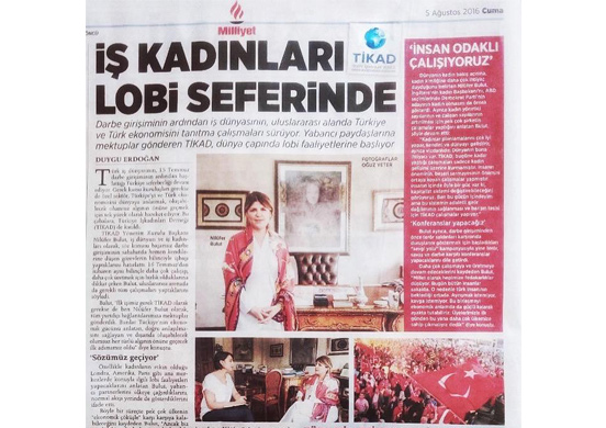 İş kadınları lobi seferinde