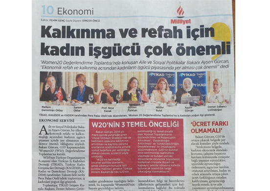 Kalkınma ve refah için kadın iş gücü çok önemli