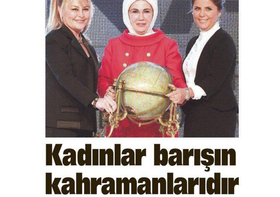 Kadınlar barışın kahramanlarıdır