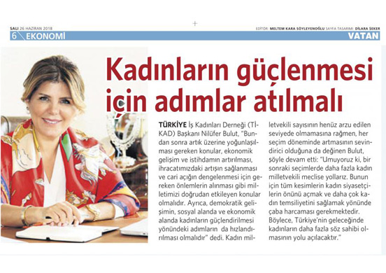 Kadınların güçlenmesi için adımlar atılmalı