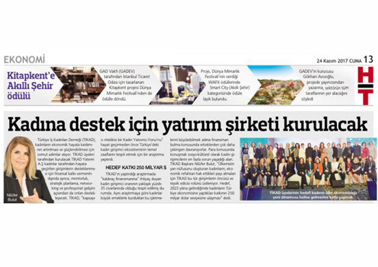 Kadına destek için yatırım şirketi kurulcak