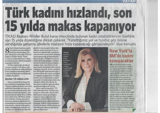 Türk kadını hızlandı,son 15 yılda makas kapanıyor