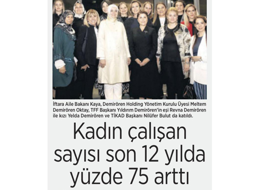 Kadın çalışan sayısı son 12 yılda yüzde 75 arttı