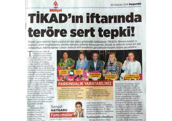 TİKAD'ın iftarında teröre sert tepki