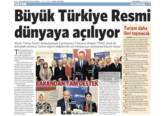 Büyük TÜRKİYE Resmi dünyaya açılıyor
