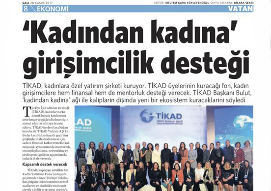 Kadından kadına girişimcilik desteği